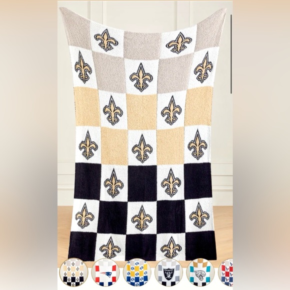 NWT NFL NEW ORLEANS SAINTS the Styled Collection Blanket